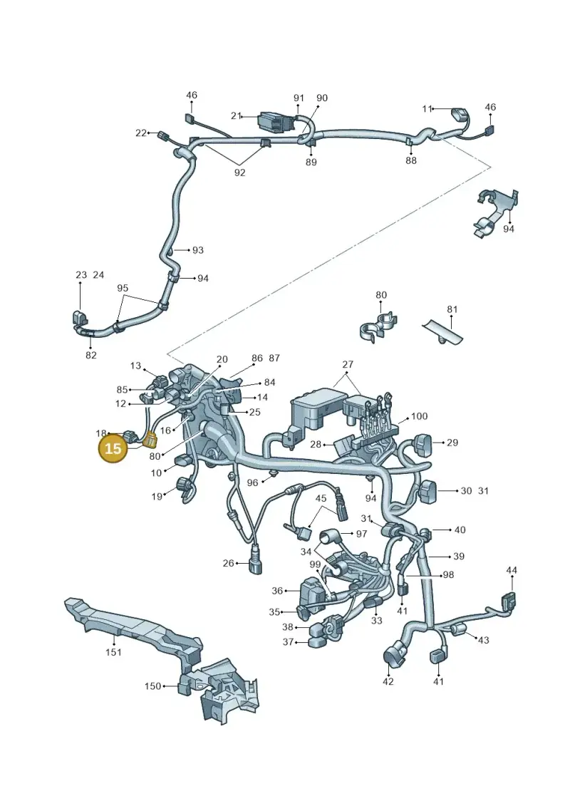 6Q0973713A — Skoda Superb (2013-2015) diagram 632971810, position 15
