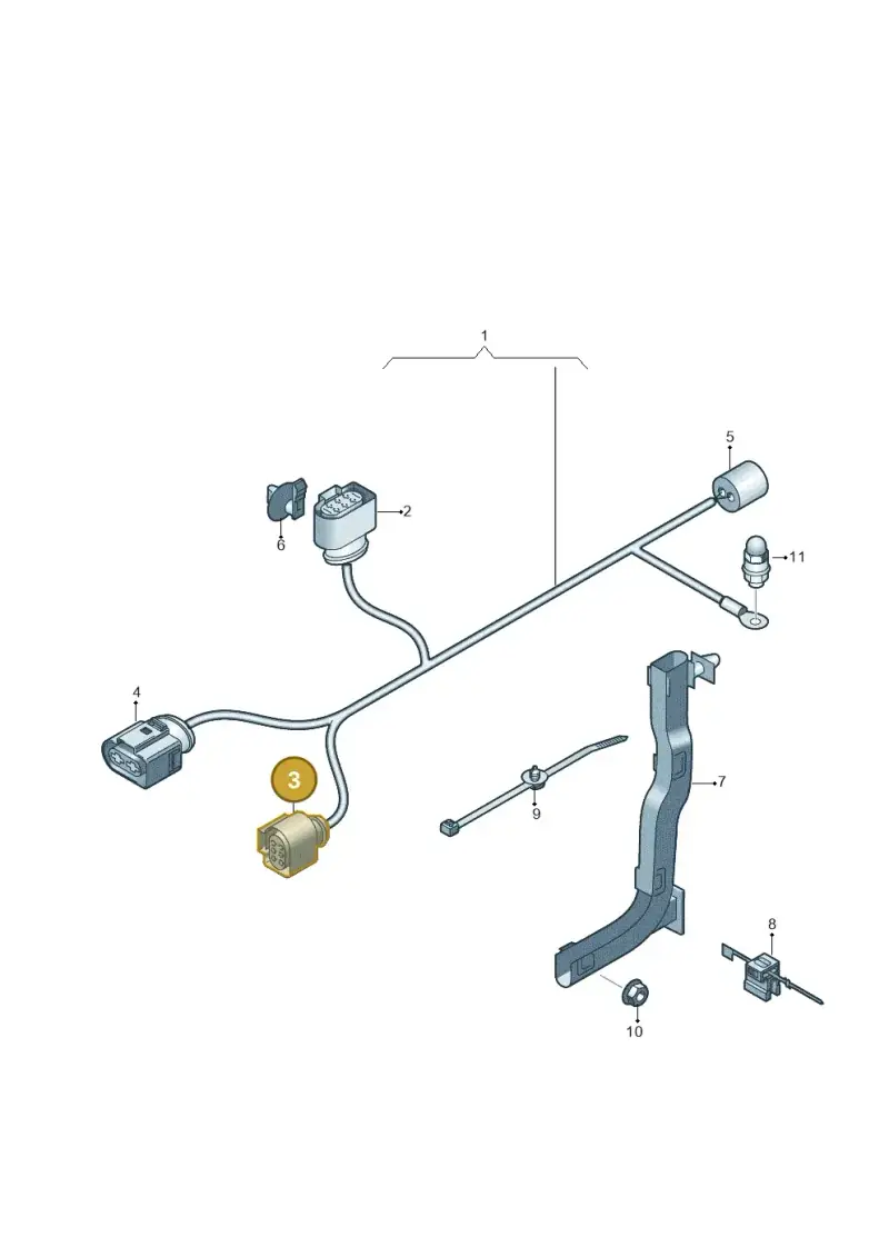 6Q0973713A — Audi A7 Sportback (2014-2018) diagram 758972800, position 3