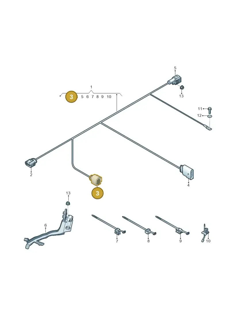 6Q0973713A — Audi A8 (2013-2018) diagram 771972960, position 3