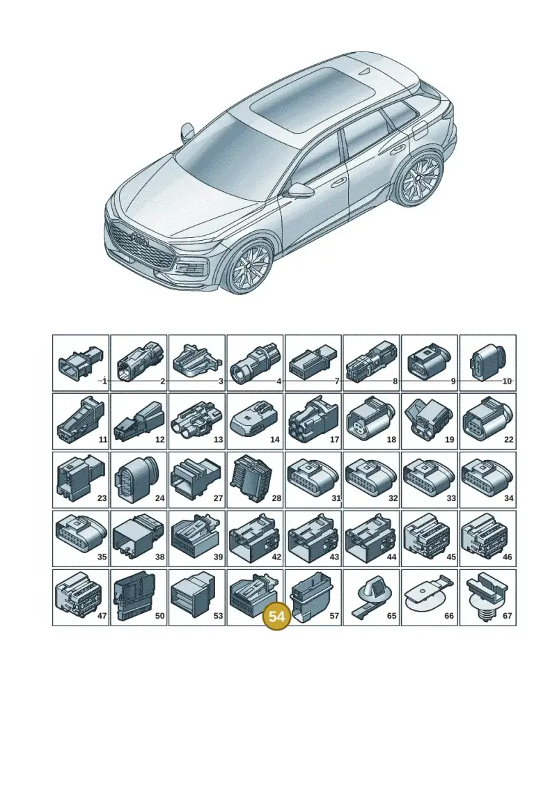 6Q0973717 — Audi Q6 e-tron (2023-2025) diagram f5s971820, position 54