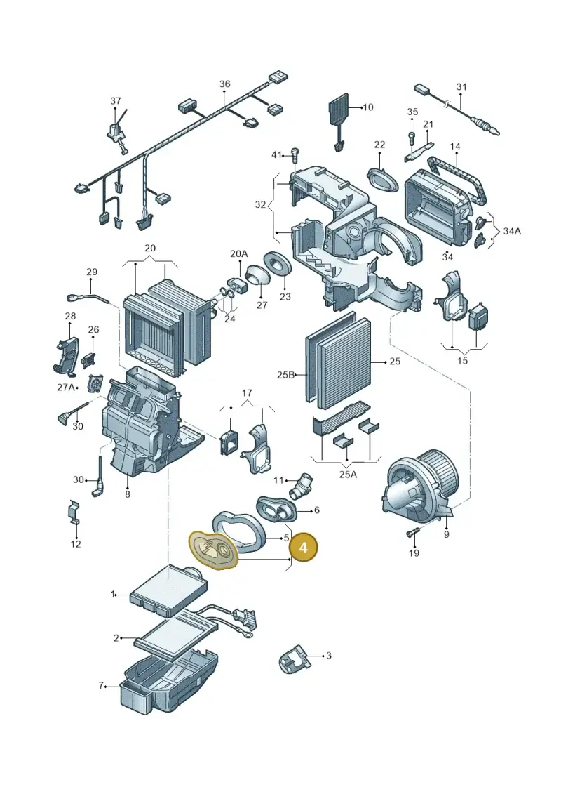 6Q1819750 — Volkswagen Polo (2012-2014) diagram 747820200, position 4