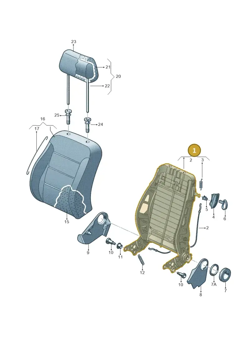 6Q4881046AL — Volkswagen Caddy panel van (2008-2010) diagram 253881500, position 1
