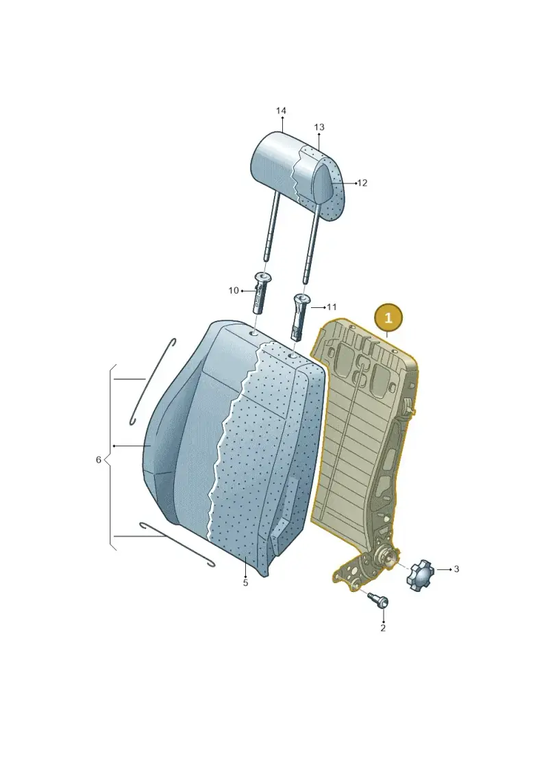 6Q4881046AL — Volkswagen Caddy panel van (2008-2010) diagram 443881550, position 1