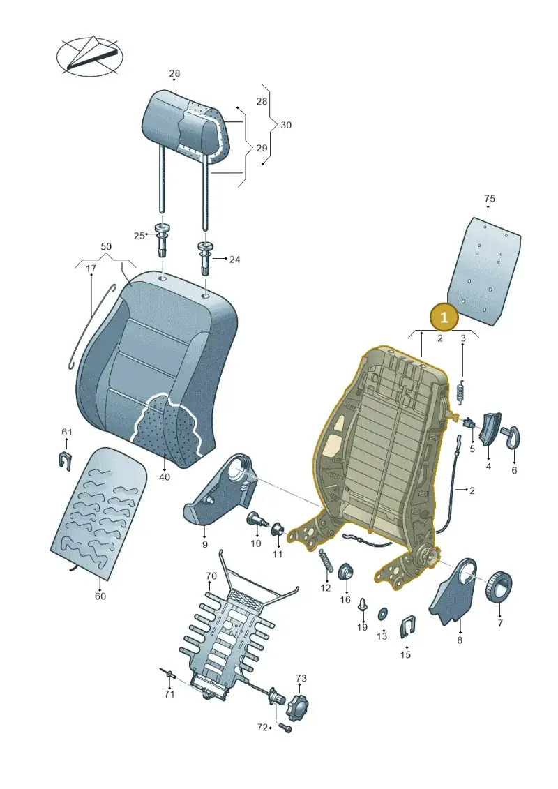6Q4881046AL — Volkswagen Amarok twin cab (2016-2022) diagram 683881500, position 1