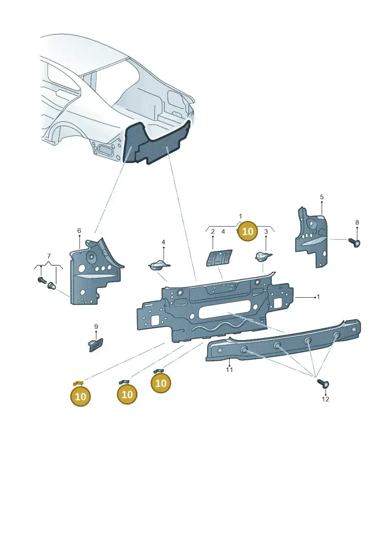 6Q6813269 — Volkswagen Arteon (2017-2023) diagram 828813000, position 10