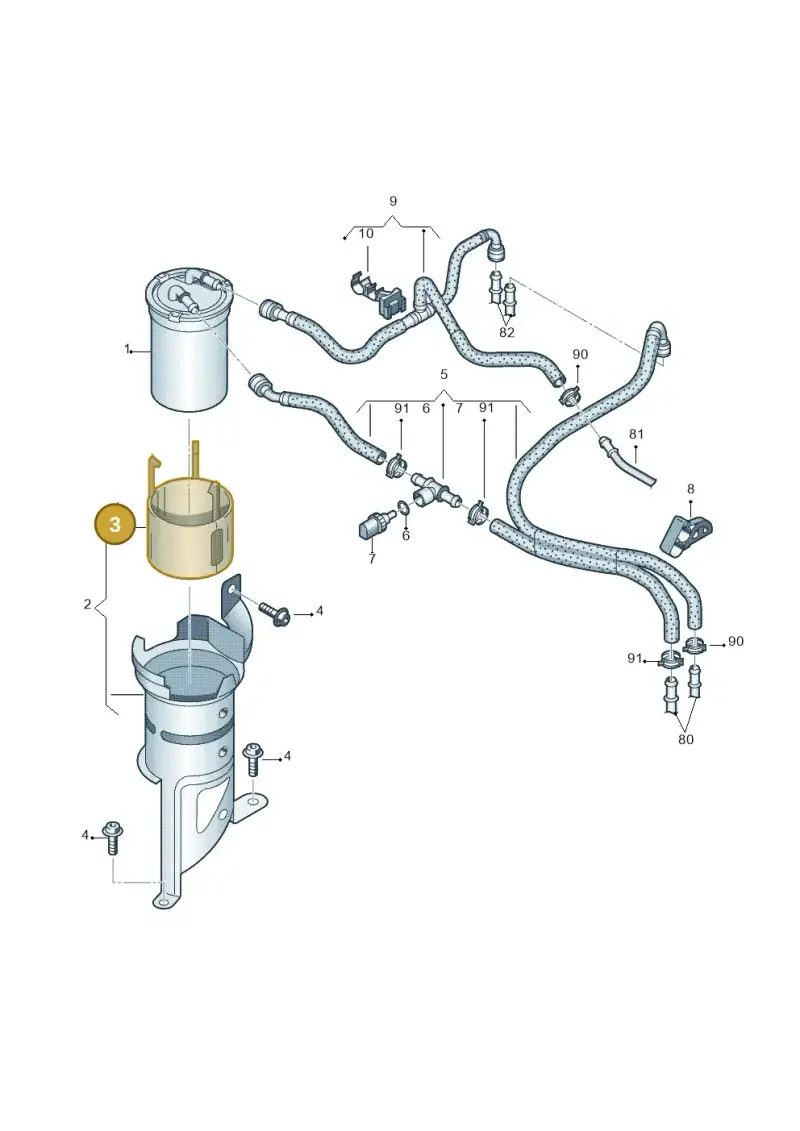 6R0127217B — Volkswagen Polo (2012-2014) diagram 672127100, position 3