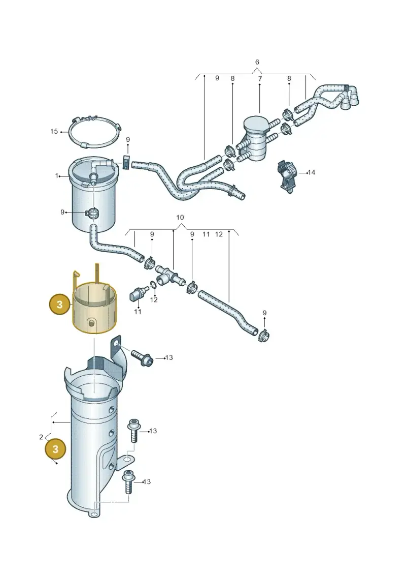 6R0127217B — Volkswagen Polo (2012-2014) diagram 672127200, position 3
