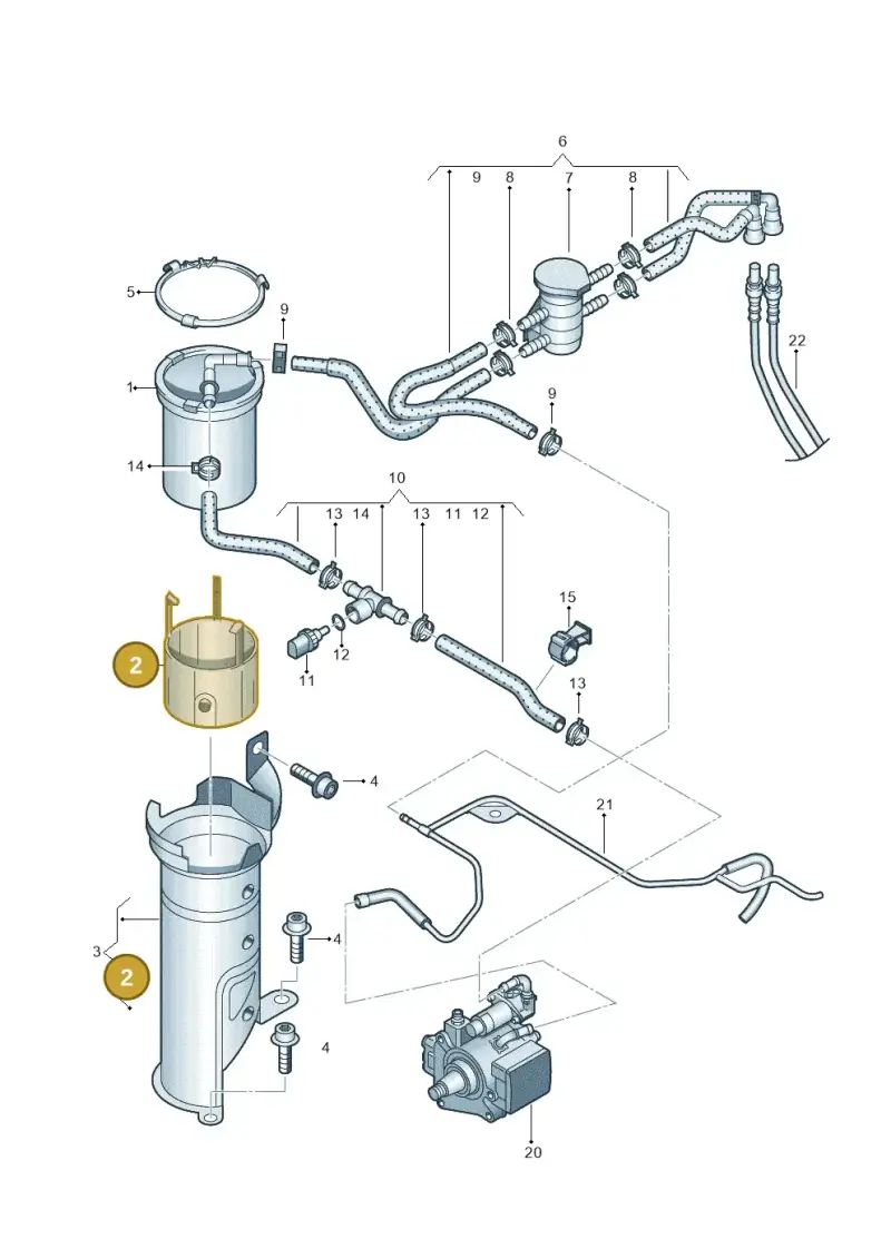 6R0127217B — Audi A1 Sportback (2010-2015) diagram 708127200, position 2