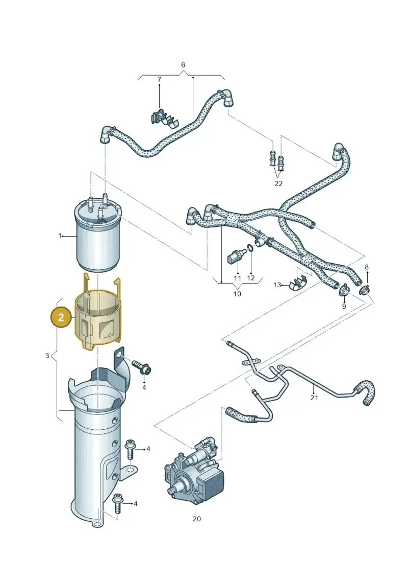 6R0127217B — Audi A1 Sportback (2010-2015) diagram 708127300, position 2