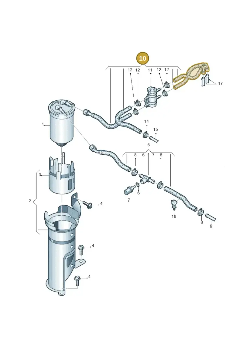 6R0130295F — Volkswagen Polo (2009-2014) diagram 677127200, position 10