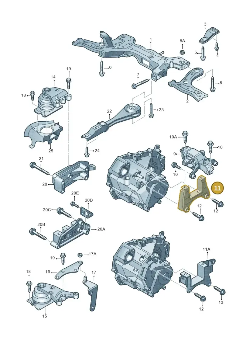 6R0199111 — Skoda Rapid (2012-2022) diagram 672199250, position 11