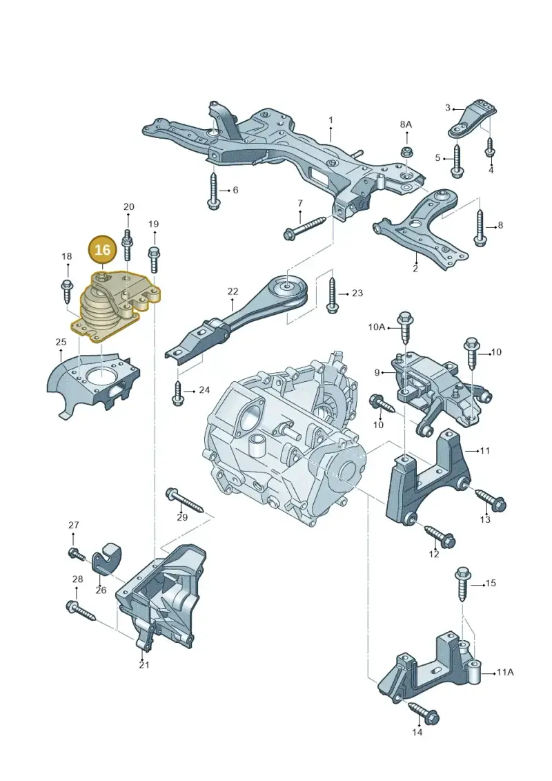 6R0199167AL — SEAT Ibiza (2012-) diagram 747199260, position 16