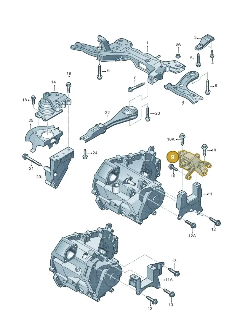 6R0199555C — SEAT Ibiza (2012-) diagram 672199350, position 9