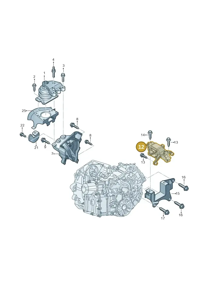 6R0199555C — Volkswagen Polo 1.4 BlueMotion (2014-2017) diagram 773199300, position 12