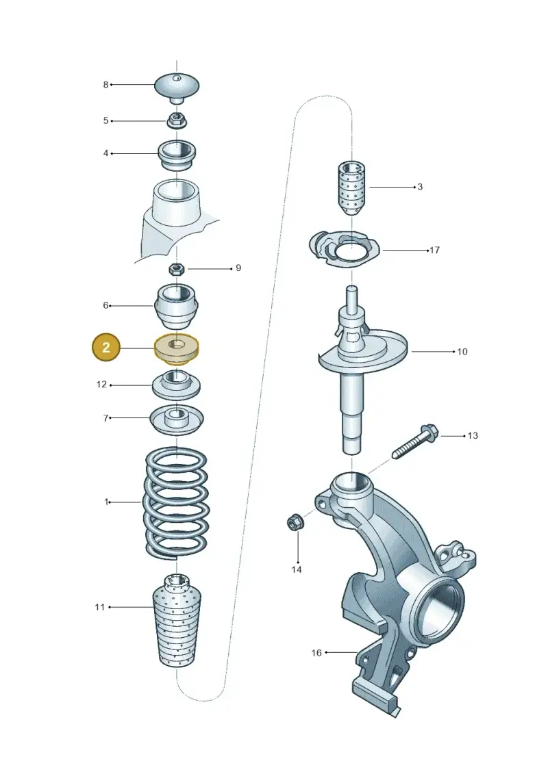 6R0412249 — Volkswagen Up! 1.0 TSI (2013-2017) diagram 570411000, position 2