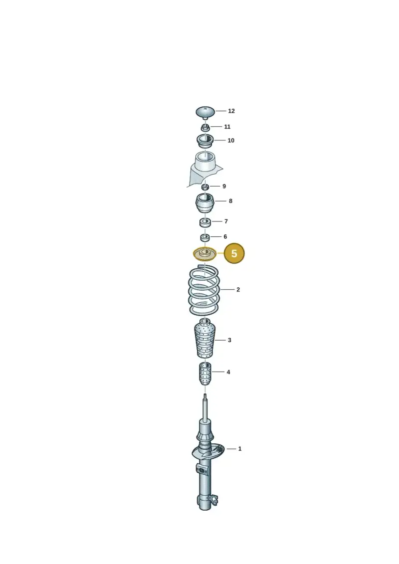 6R0412341A — Volkswagen Up! 1.0 BlueMotion (2016-2023) diagram 12e411000, position 5