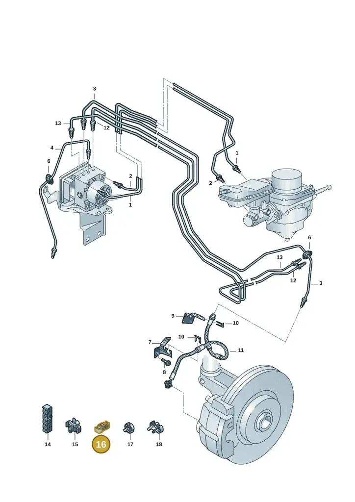 6R0611797A — Volkswagen ID.7 Limousine Pro (2023-) diagram 15a611020, position 16