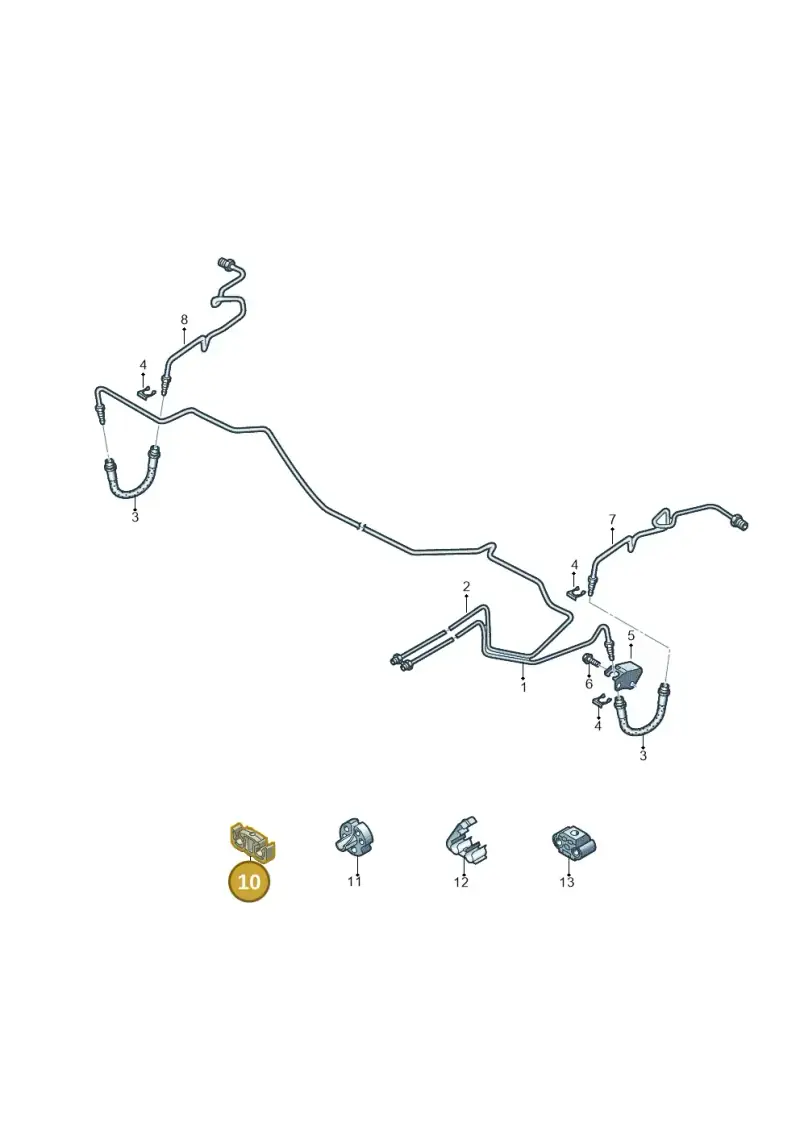6R0611797D — Volkswagen Taigo (2021-2024) diagram 773611300, position 10