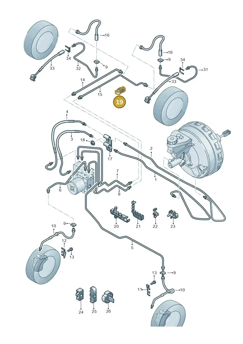 6R0611797D — Volkswagen Amarok twin cab (2022-) diagram 894611220, position 19