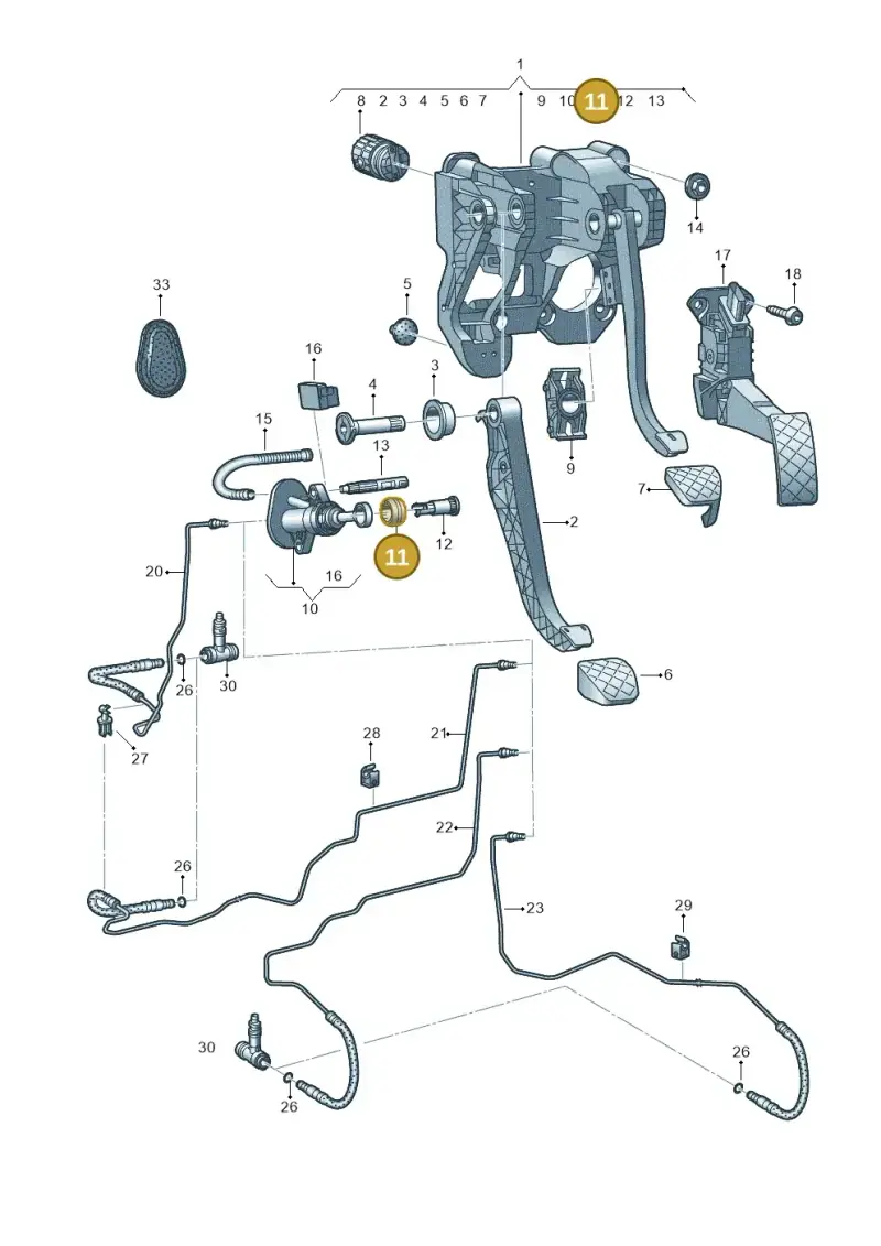6R0721543 — Volkswagen MAN TGE 35 (2016-2021) diagram 806721600, position 11