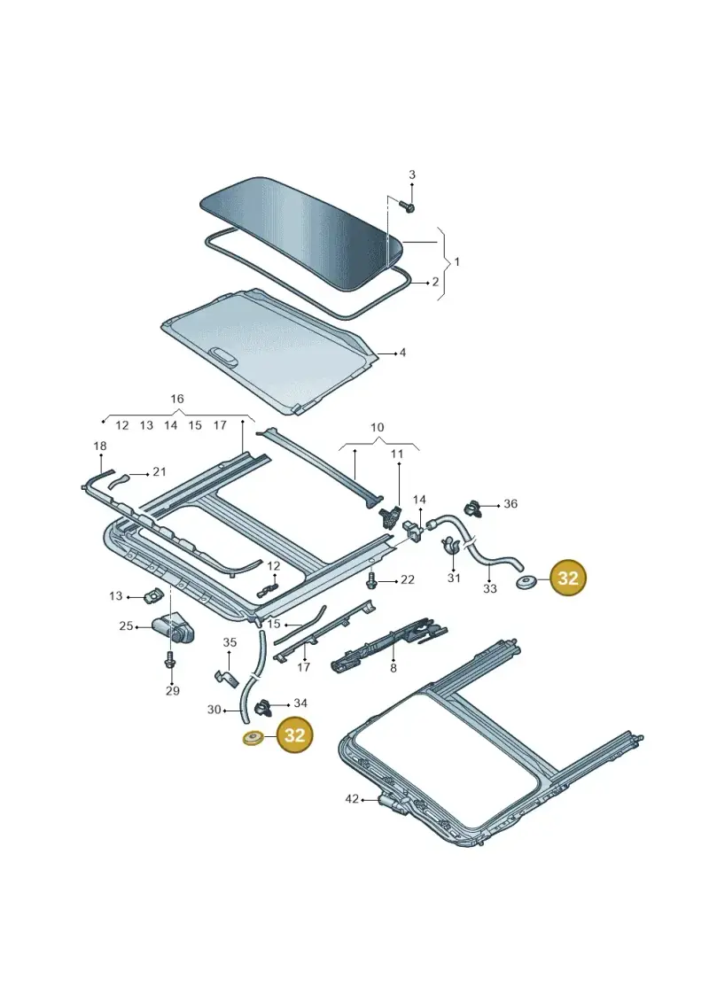 6R0877345 — Volkswagen Jetta (2019-) diagram 575877010, position 32