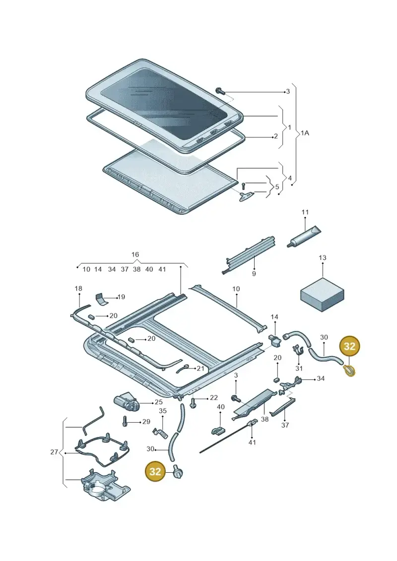 6R0877345 — Volkswagen Gran Santana (2015-2019) diagram 757877000, position 32