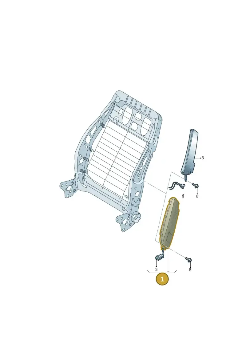 6R0880242C — Volkswagen Caddy kombi (2015-2020) diagram 866880200, position 1