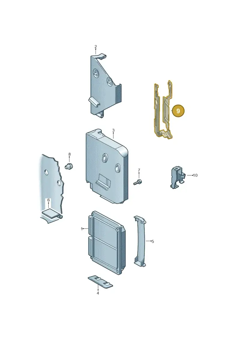 6R0907269 — Skoda Rapid (2012-2022) diagram 461906200, position 9