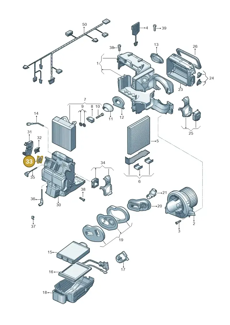6R0907511C — SEAT Ibiza (2015-) diagram 773820200, position 33