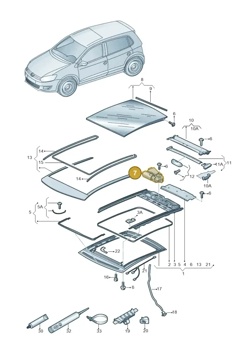 6R0959591D — Volkswagen Up! 1.0 BlueMotion (2016-2023) diagram 672877000, position 7