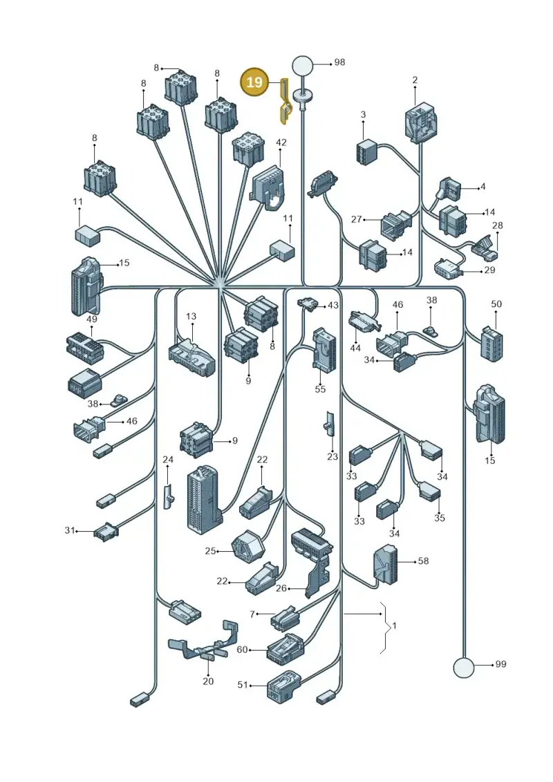 6R0971615M — Volkswagen Gran Santana (2015-2019) diagram 865971830, position 19