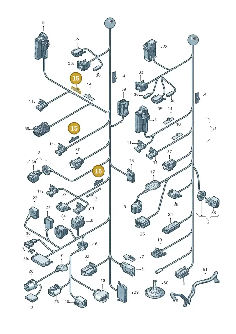 6R0971822 — Volkswagen Polo (2012-2014) diagram 672972010, position 15