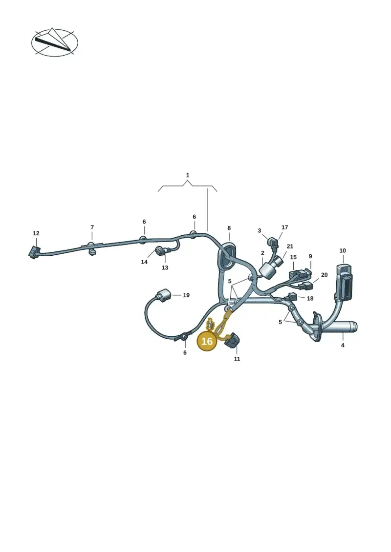 6R0973323 — Volkswagen Multivan (2021-) diagram 7t0972300, position 16