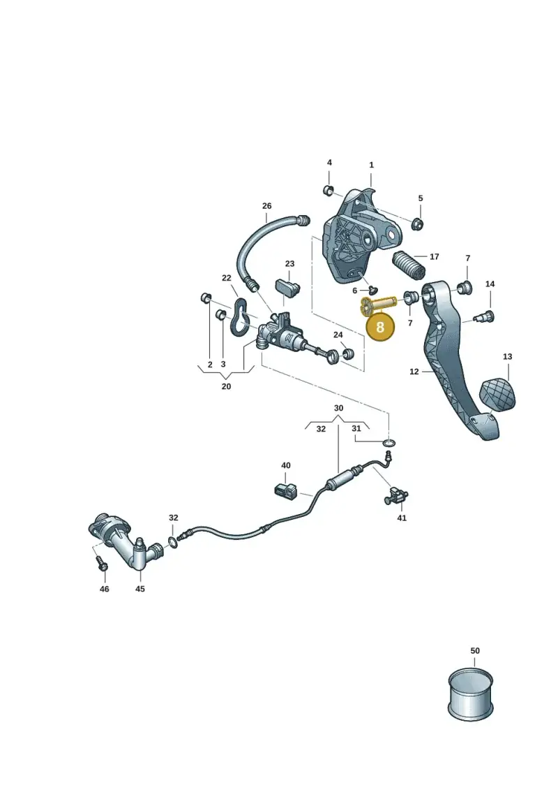 6R2721325A — Volkswagen Taigo (2021-2024) diagram 2f0721000, position 8