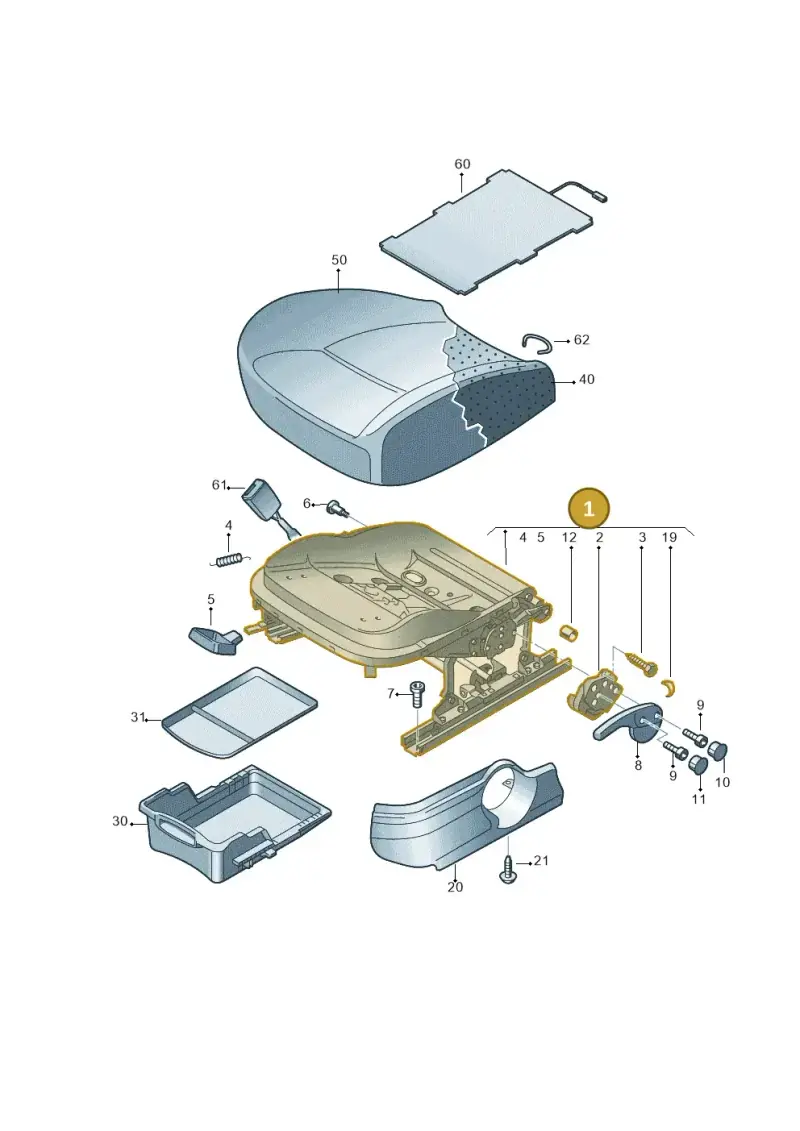 6R4881106AC — Volkswagen Spacefox (2014-2019) diagram 515881000, position 1