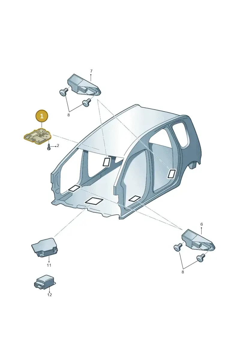 6RD959591 — Skoda Fabia Ambiente (2009-2013) diagram 481959000, position 1