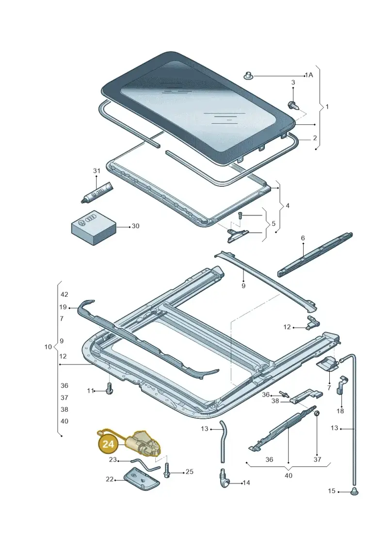 6RD959591 — Skoda OCTAVIA           "CN."07> (2007-) diagram 617877100, position 24