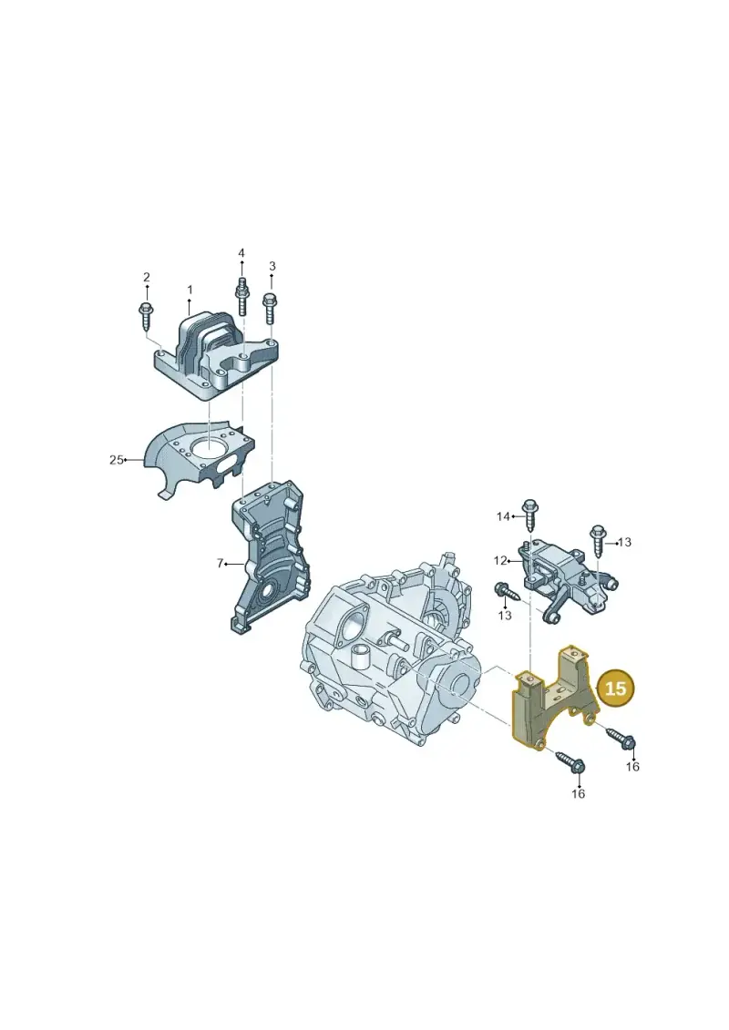 6RF199111 — Volkswagen Ameo 1,0 (2016-2020) diagram 883199200, position 15