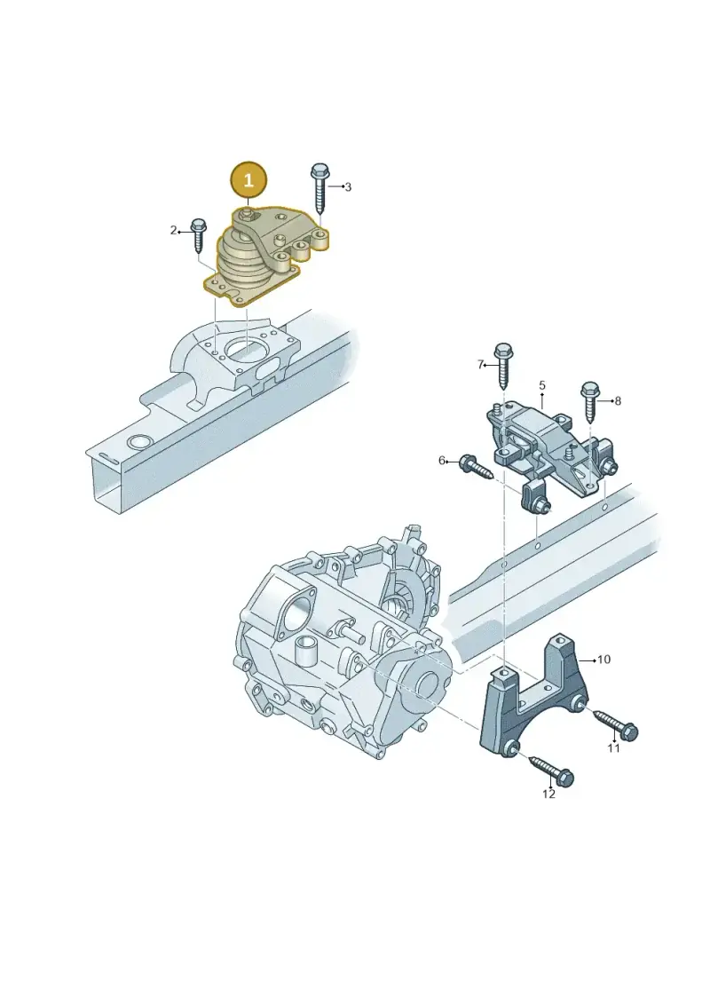 6RF199262Q — Volkswagen Polo Vivo (2017-) diagram 495199510, position 1