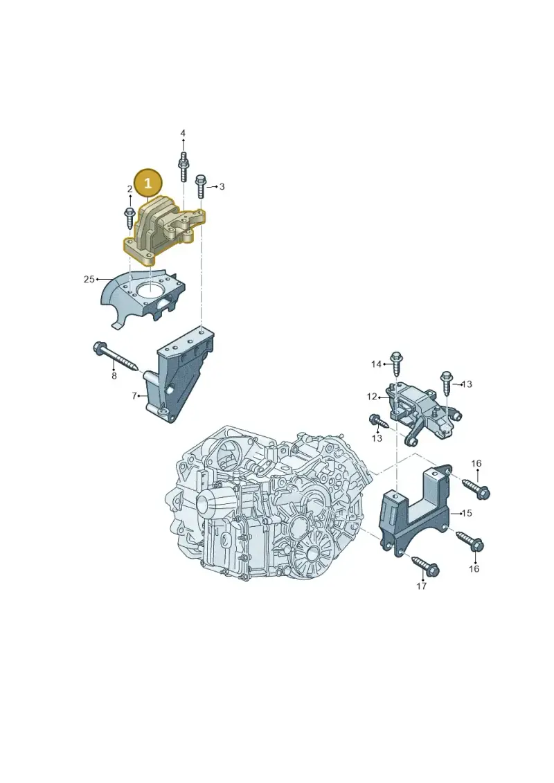 6RF199262R — Volkswagen Ameo 1,0 (2016-2020) diagram 883199300, position 1