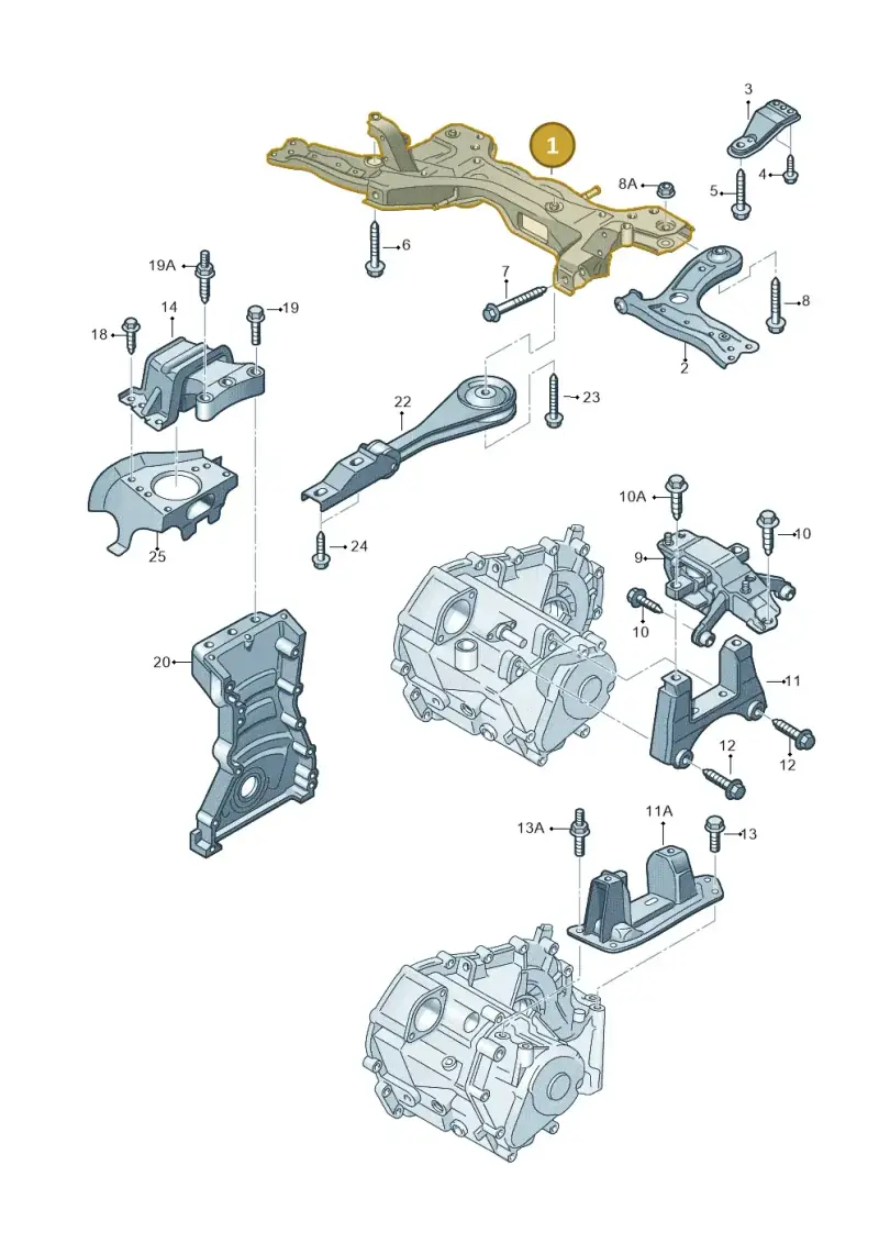 6RF199315D — Volkswagen Polo (2009-2014) diagram 677199250, position 1