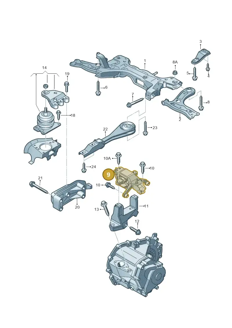 6RF199555H — SEAT Toledo Reference (2012-2015) diagram 657199250, position 9