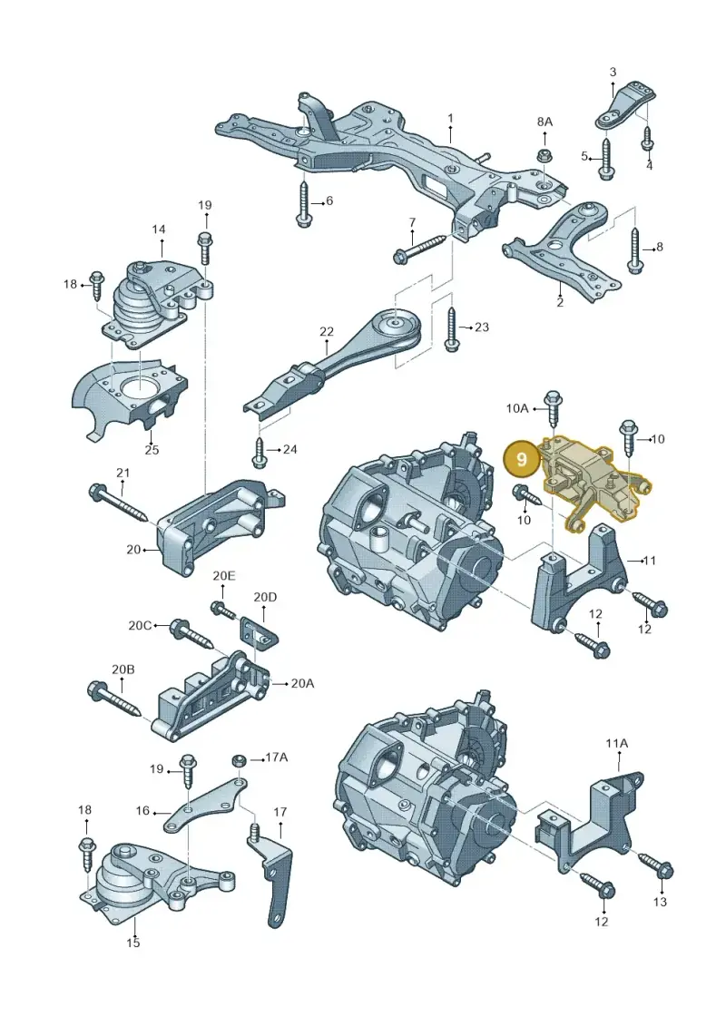 6RF199555H — Skoda Rapid (2012-2022) diagram 672199250, position 9