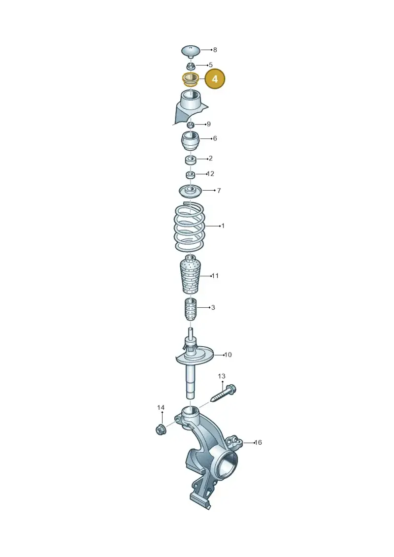 6RF412319 — Volkswagen Polo (2009-2014) diagram 672411000, position 4