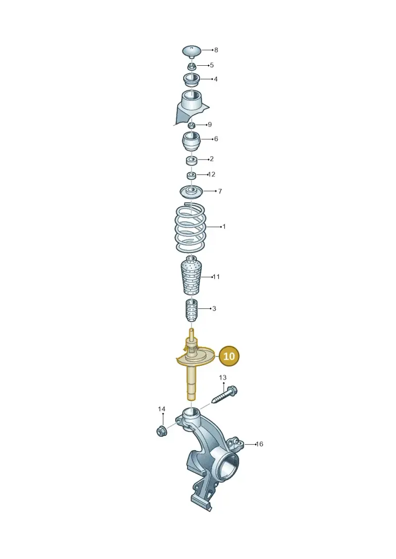 6RF413031F — Volkswagen Ameo 1,0 (2016-2020) diagram 672411000, position 10