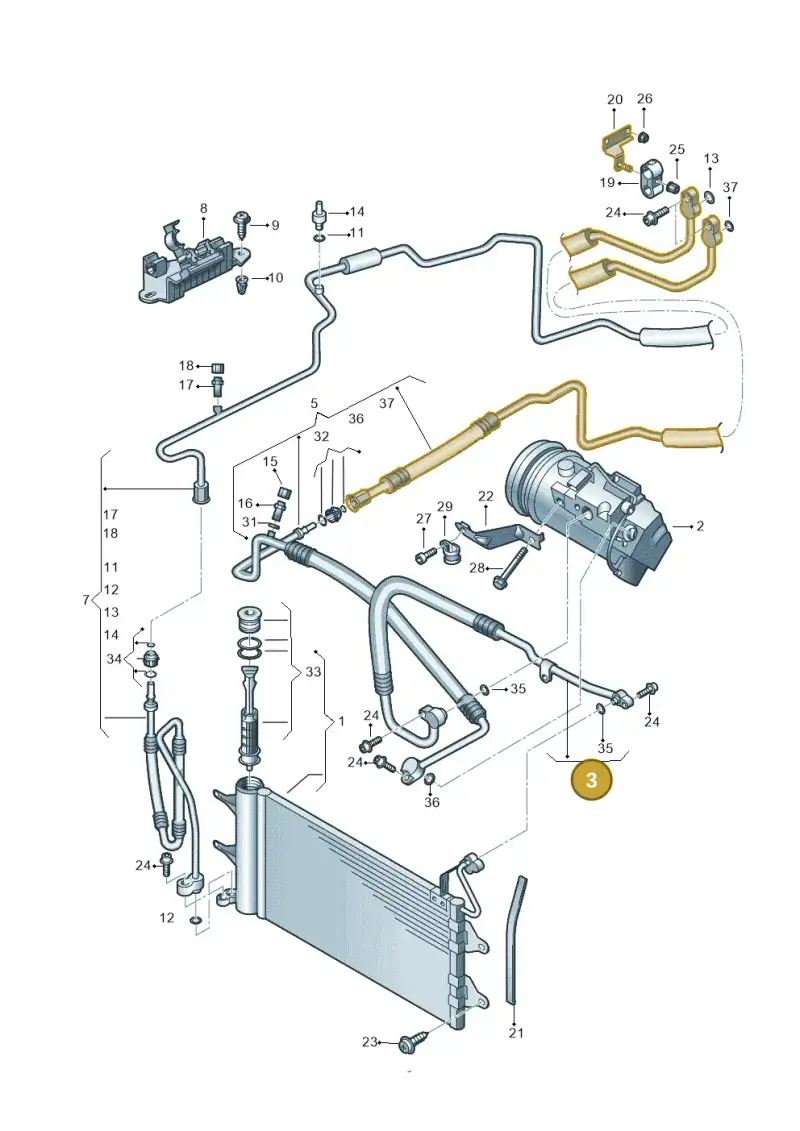 6RF820721C — Volkswagen Ameo 1,0 (2016-2020) diagram 794260400, position 3