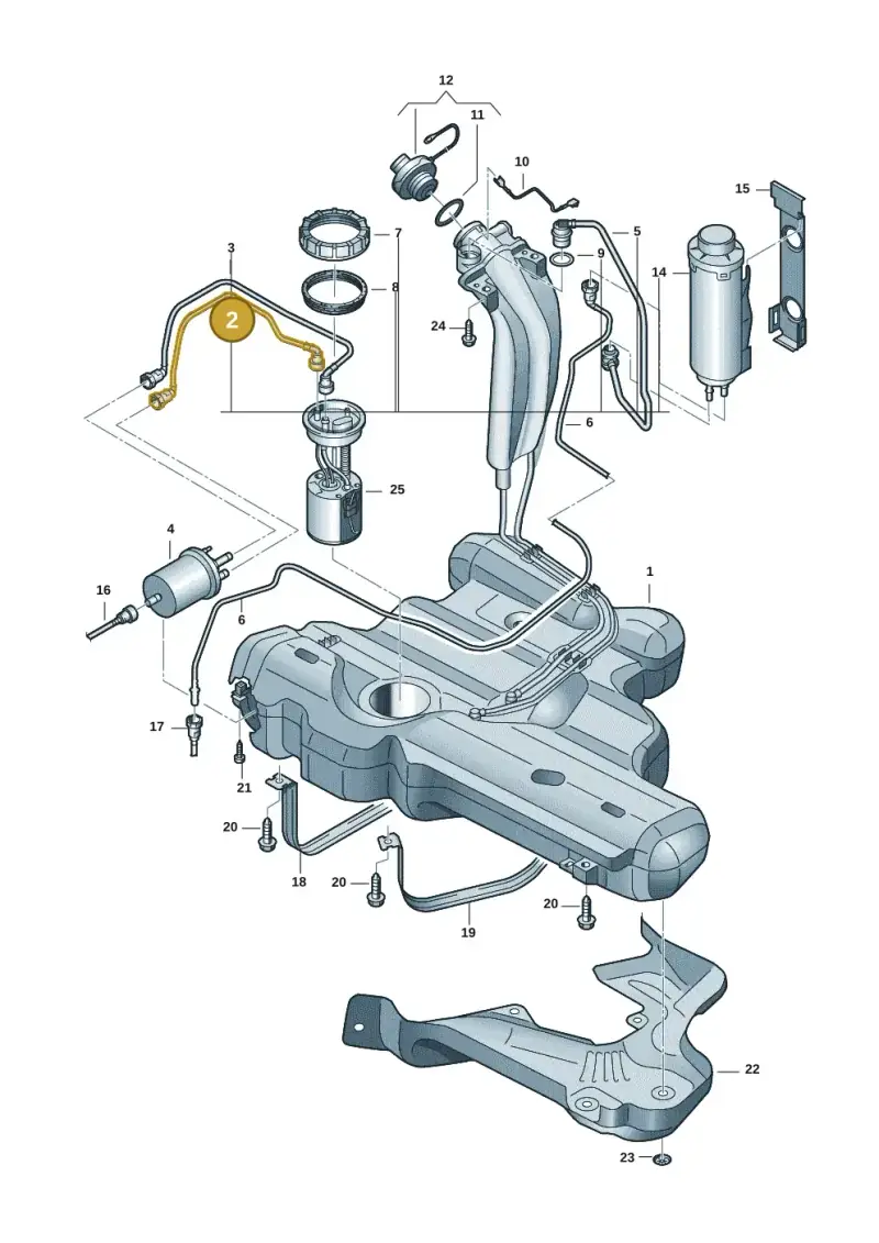 6RU201293 — Volkswagen Polo 1.6 (2020-2022) diagram 62x201040, position 2