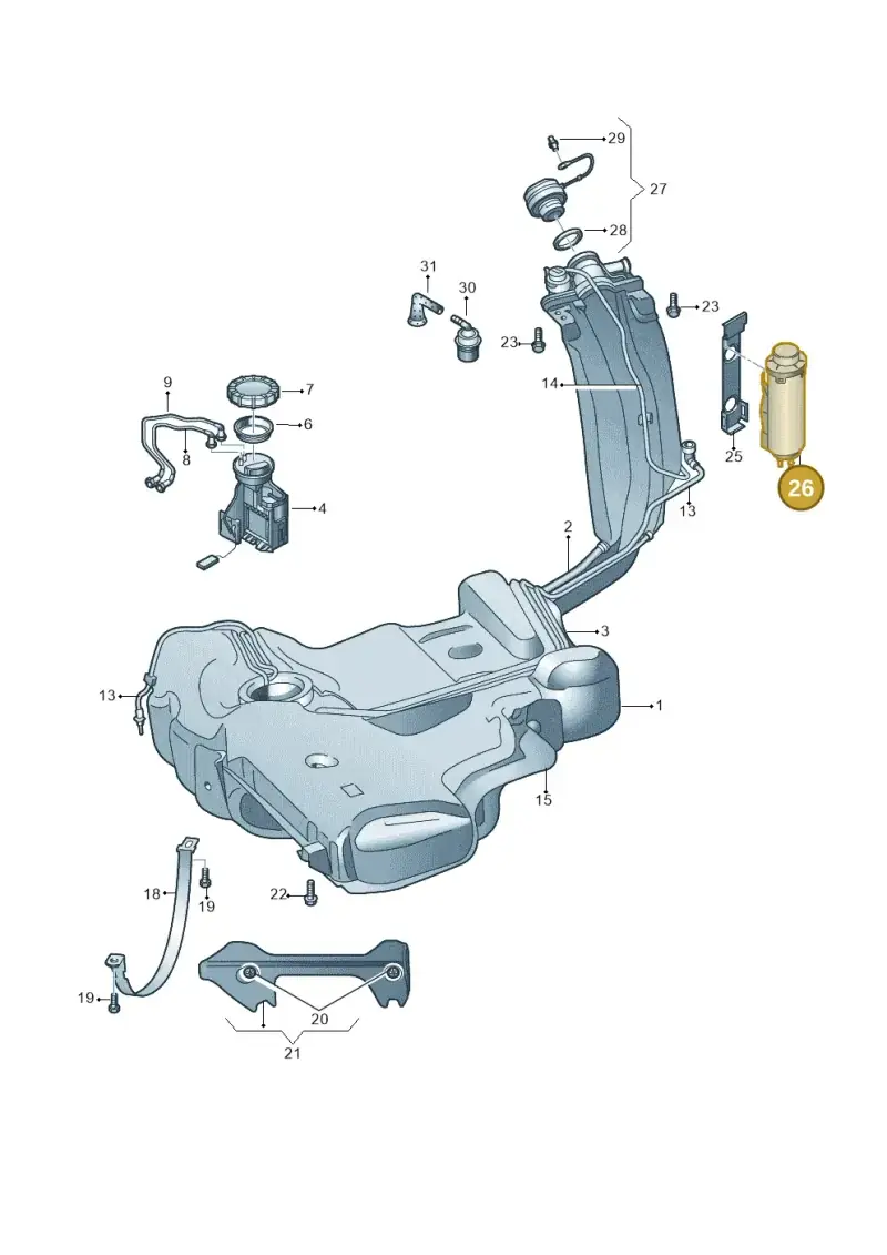 6RU201801 — SEAT Toledo (2015-2019) diagram 740201050, position 26