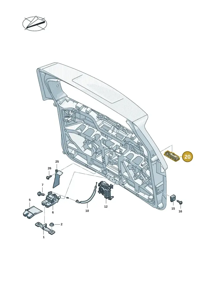6V0827566 — Volkswagen ID.Buzz (2022-) diagram 15a827100, position 20