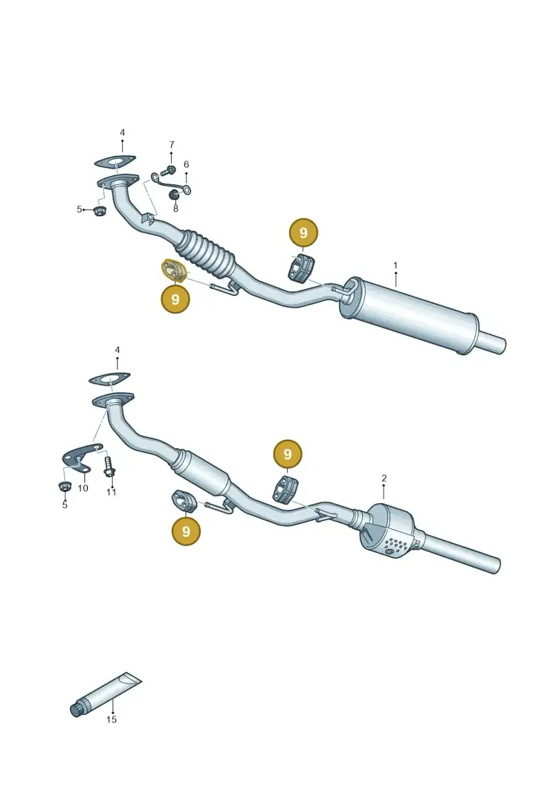 6X0253147 — Volkswagen Polo (2012-2014) diagram 747253500, position 9